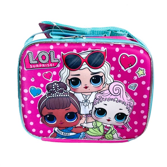 LOL Surprise Backpack and Lunch Bag Set Large Kids 3D Lunch Box Bundle 16” - Picture 7 of 10